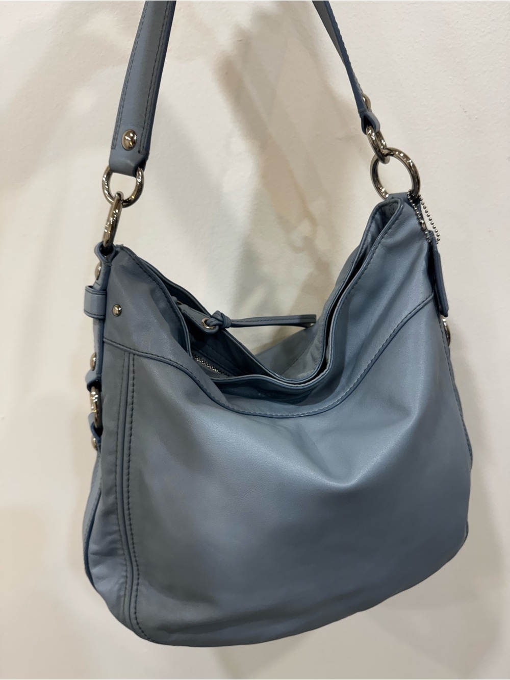 Coach Large Zoe Hobo Shoulder Bag in Blue
